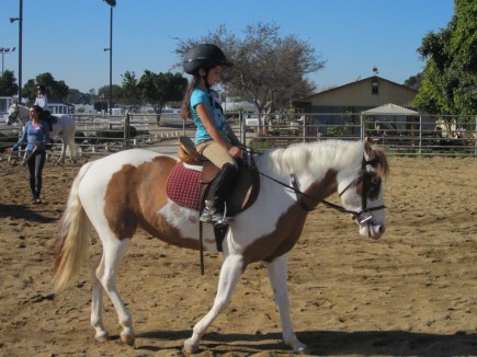 Young rider at Winter Camp